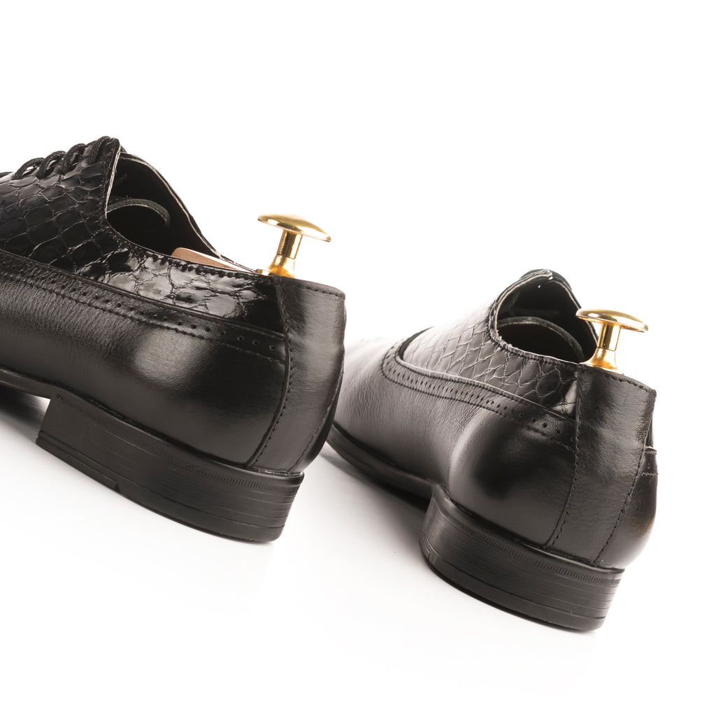 Executive Brogue Oxfords - Black