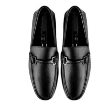 Load image into Gallery viewer, Unique Stitched Buckled Moccasins-Black