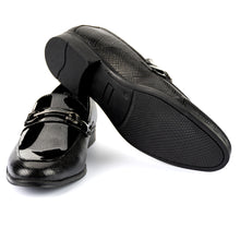 Load image into Gallery viewer, Gun Metal Glossed Loafers