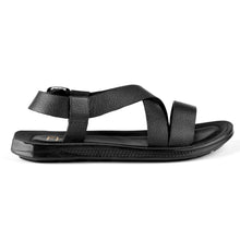 Load image into Gallery viewer, Casual Strapped Leather Sandals-Black