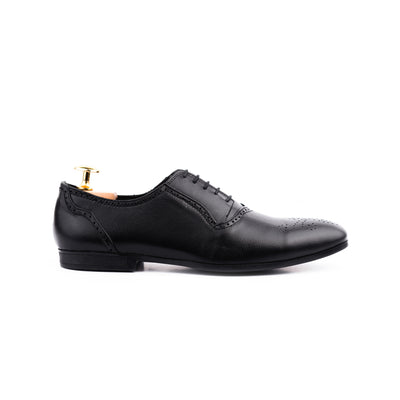 Traditional Wingtip Oxfords – Black