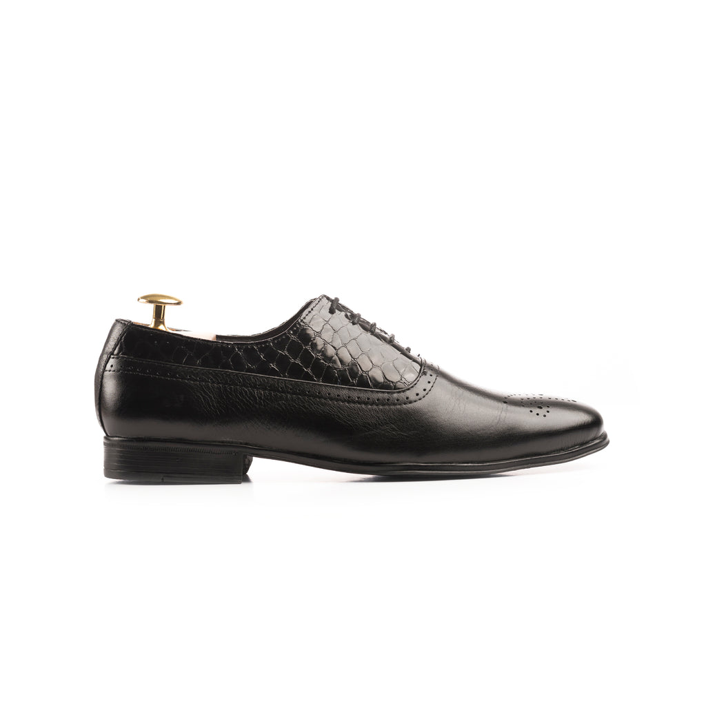 Executive Brogue Oxfords - Black