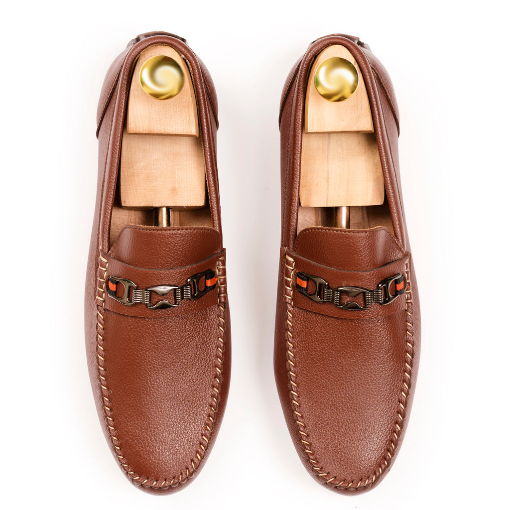 Sleek Urban Moccasins - Tan
