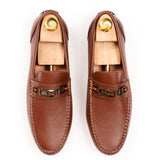 Sleek Urban Moccasins - Tan