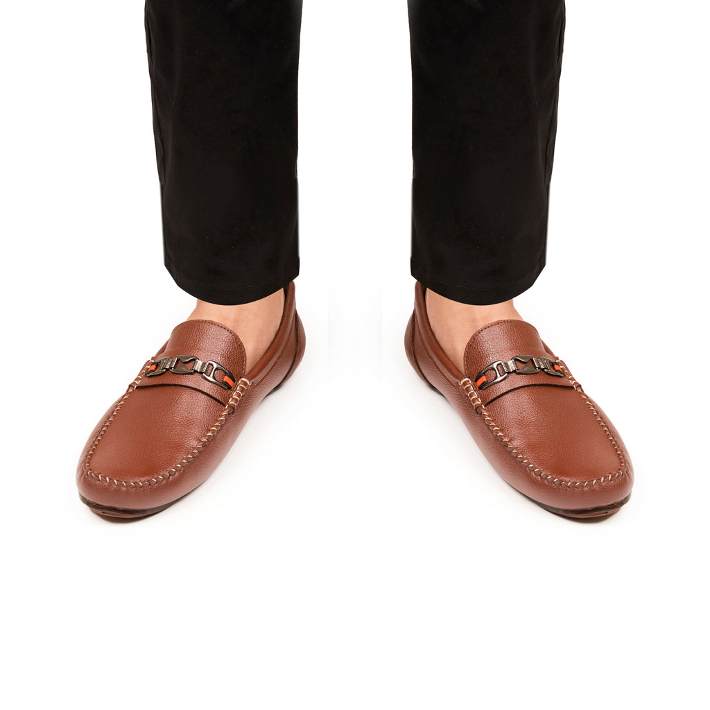Sleek Urban Moccasins - Tan