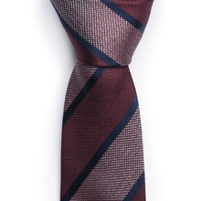 Load image into Gallery viewer, Maroon Striped Tie