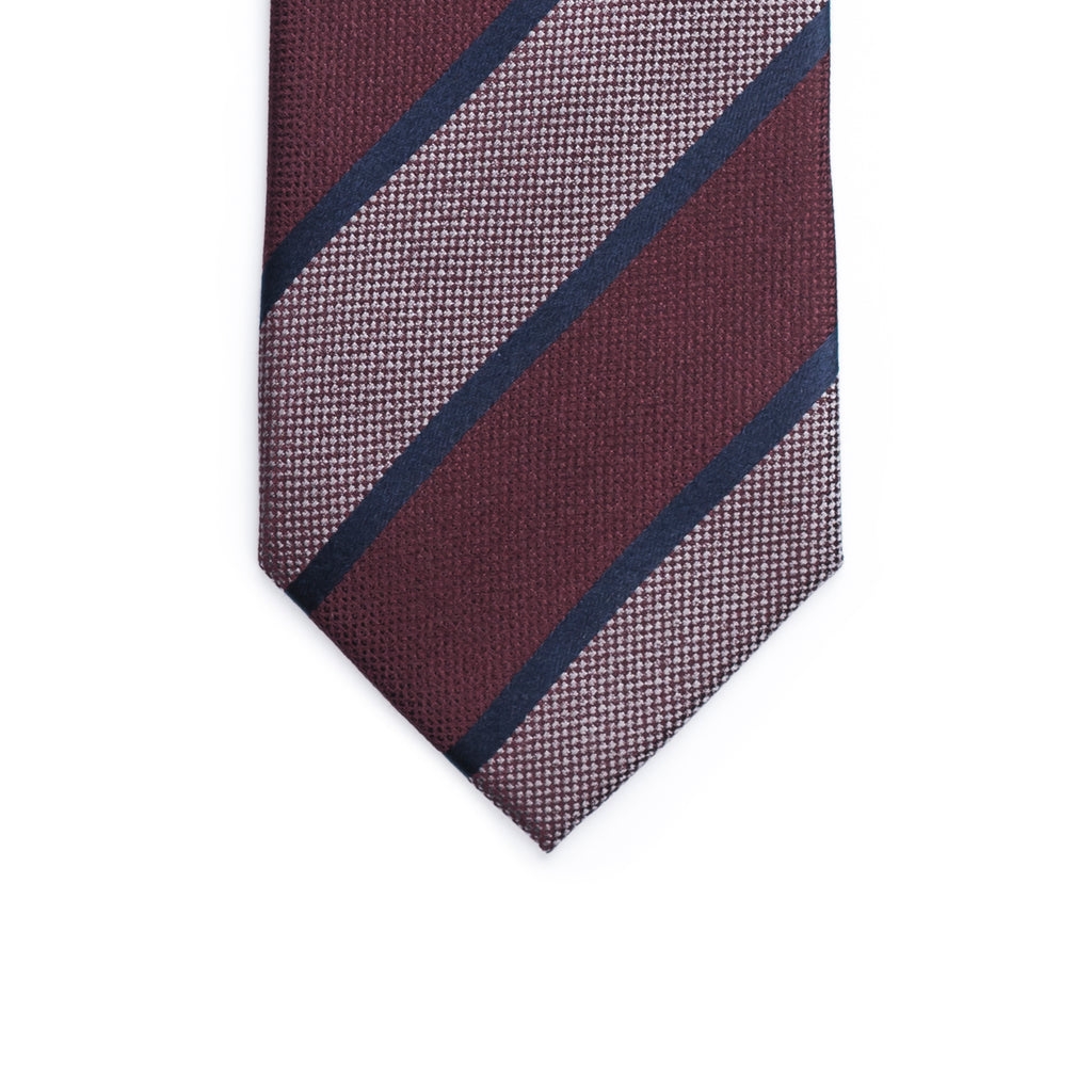 Maroon Striped Tie