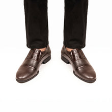 Load image into Gallery viewer, Prestige Croc-Pattern Formal Dress Loafers - Brown