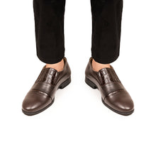 Load image into Gallery viewer, Prestige Croc-Pattern Formal Dress Loafers - Brown