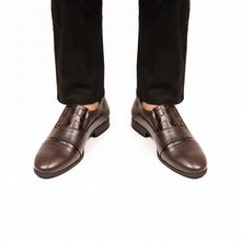 Load image into Gallery viewer, Prestige Croc-Pattern Formal Dress Loafers - Brown