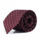 Maroon Dotted Tie