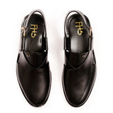 Legacy Peshawari Sandals - Black