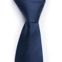 Load image into Gallery viewer, Sleek Navy Striped Tie