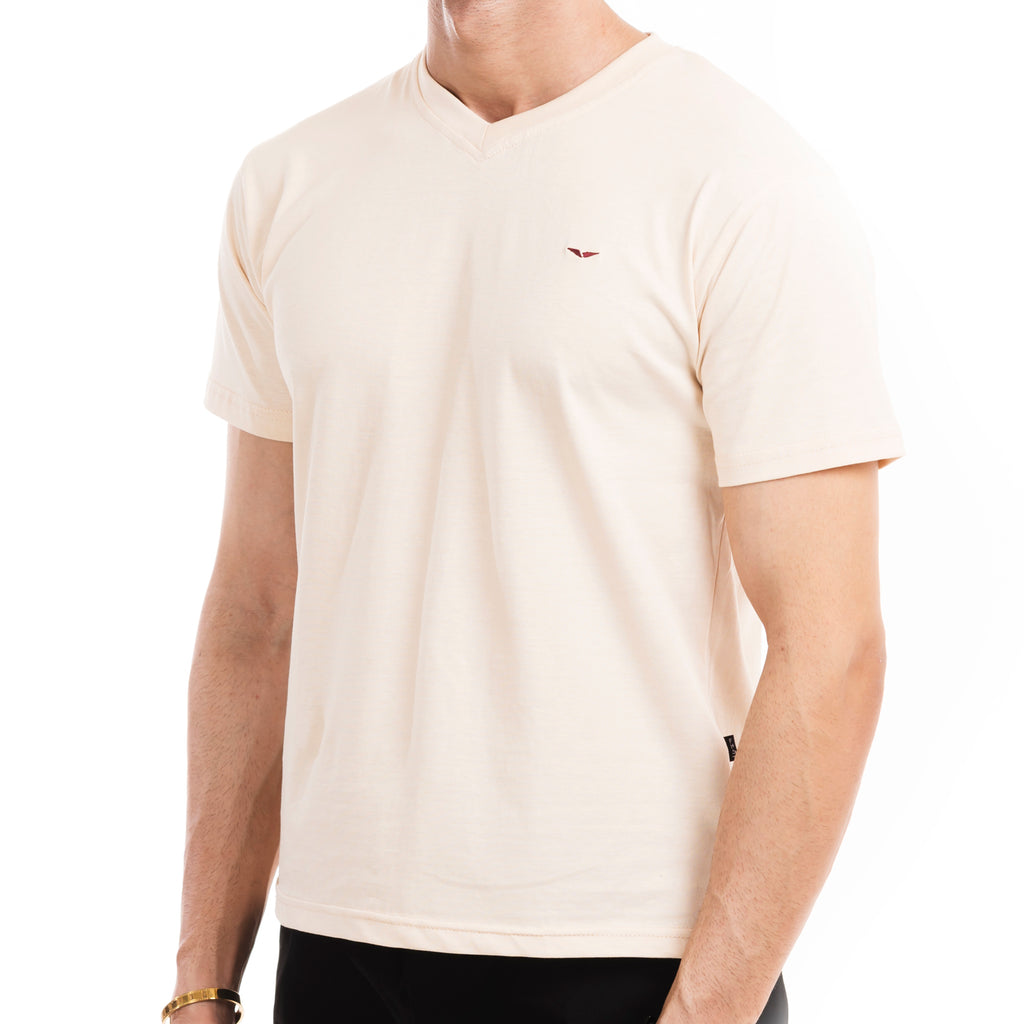 Urban V-Neck T-shirt - Beige