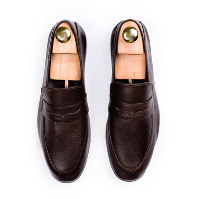 Full Grain Comfort Loafers - Brown