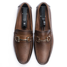 Load image into Gallery viewer, Golden Buckle Moccasin-Tan