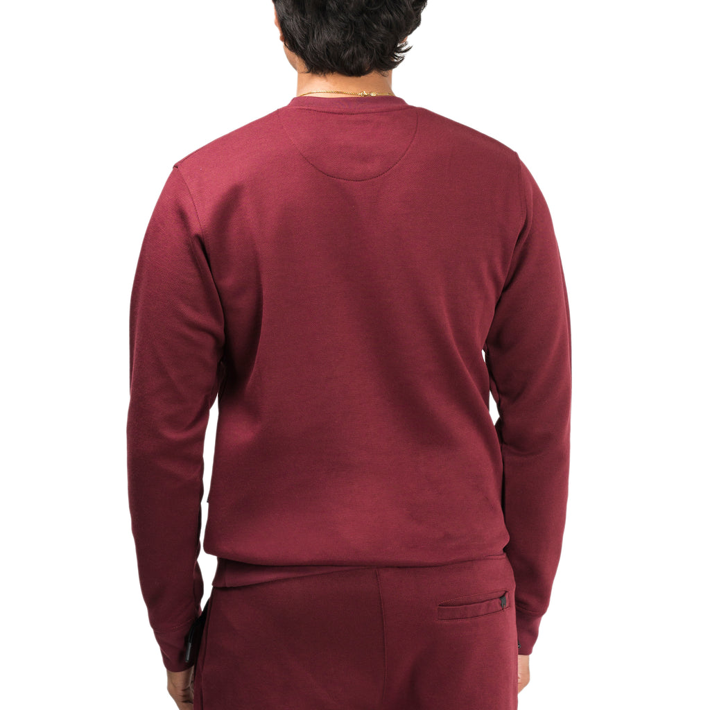 Ribbed Maroon Sweatshirt