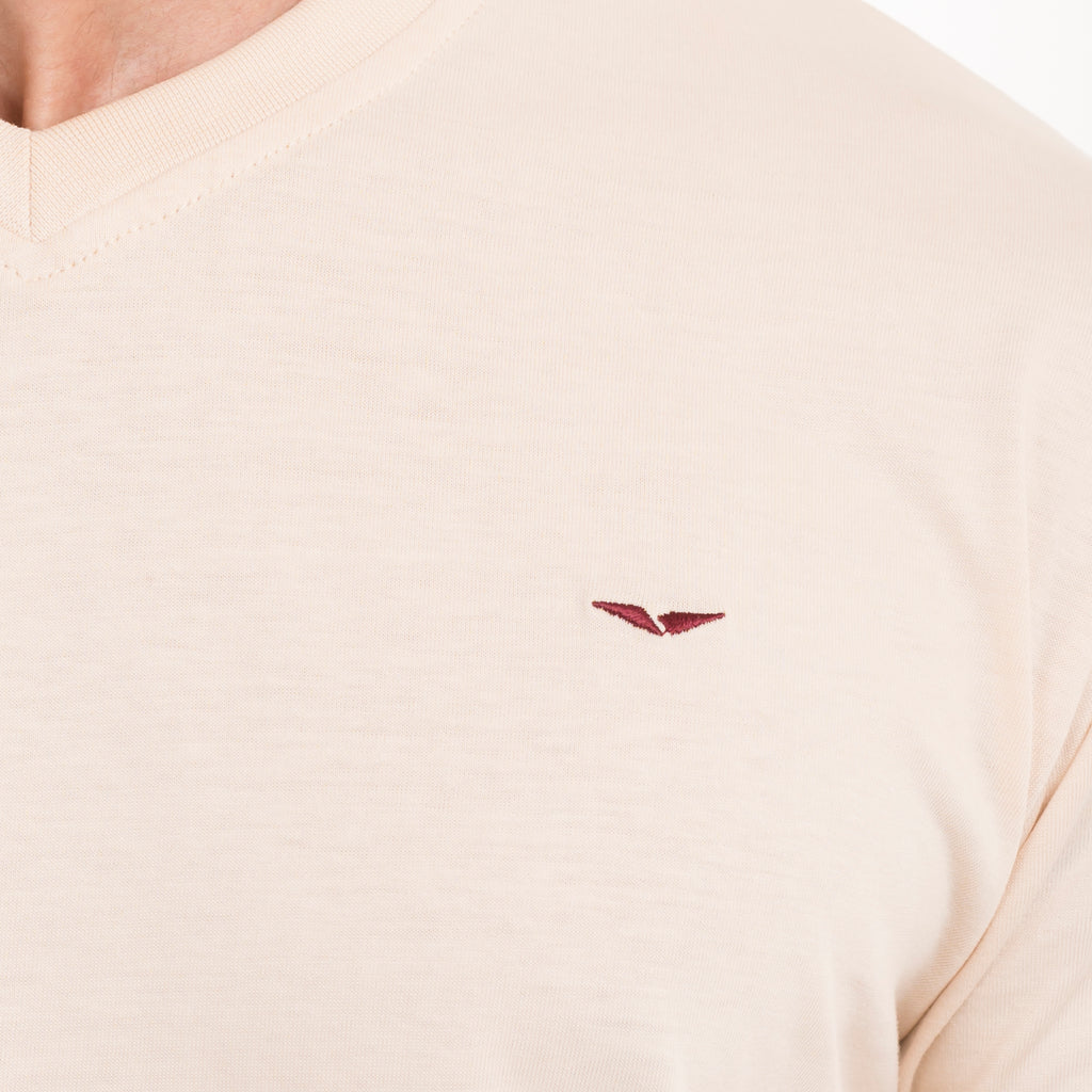 Urban V-Neck T-shirt - Beige
