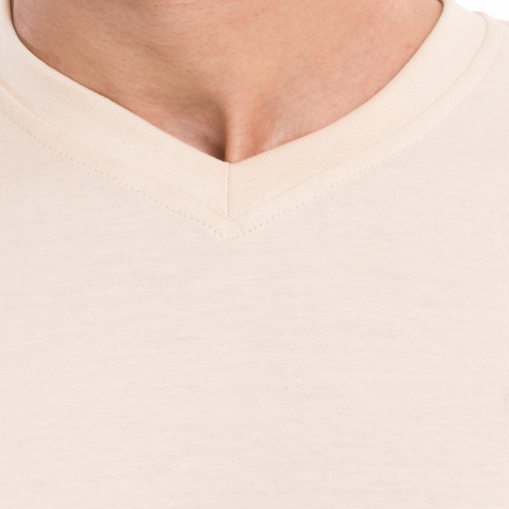 Urban V-Neck T-shirt - Beige