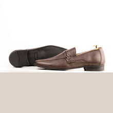 Load image into Gallery viewer, Twisted Rope Buckled Loafers - Brown