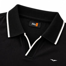Load image into Gallery viewer, Jacquard Collar Polo - Black