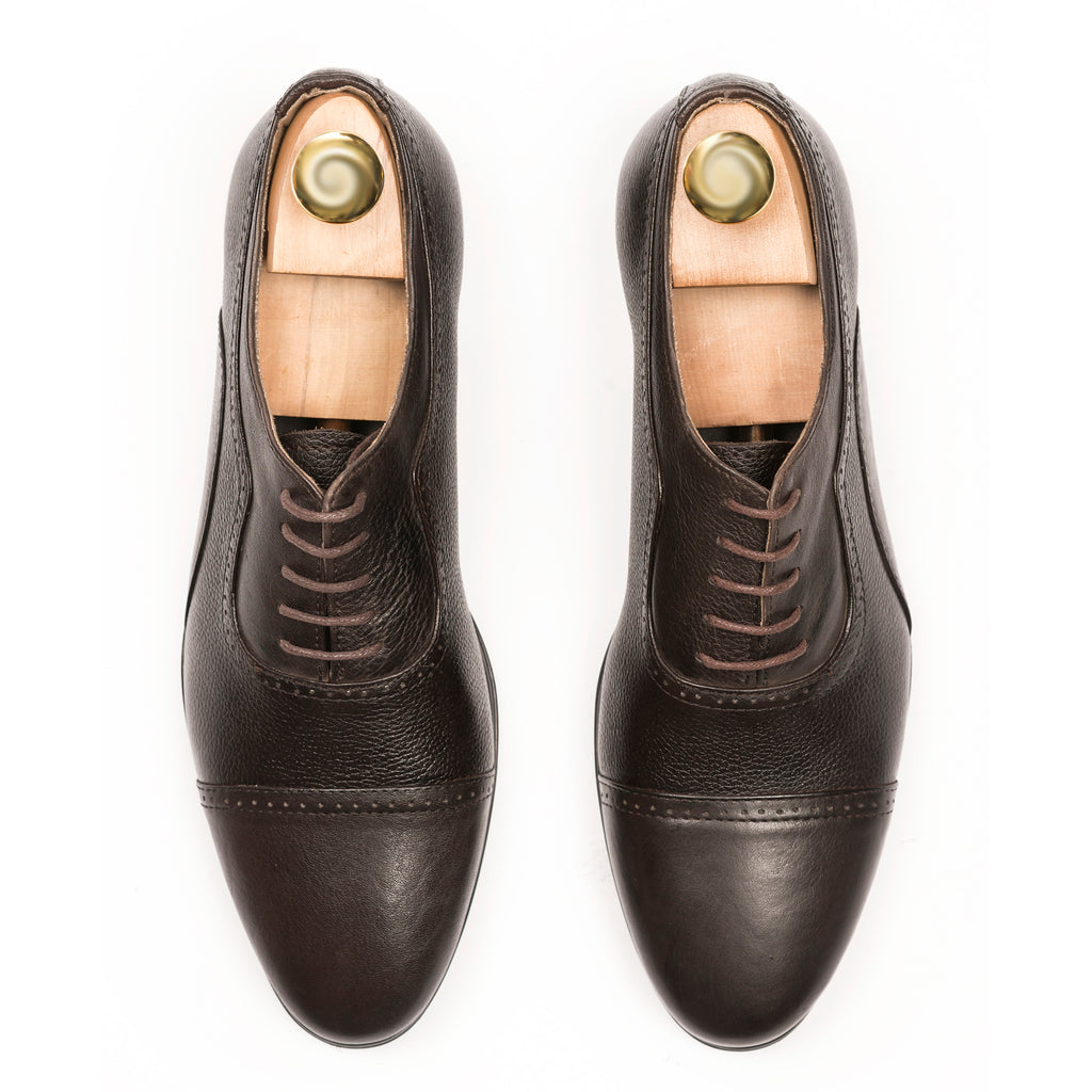 Classic Cap-Toe Oxfords - Dark Brown