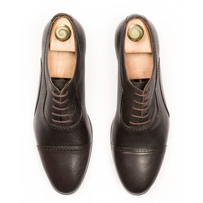 Classic Cap-Toe Oxfords - Dark Brown