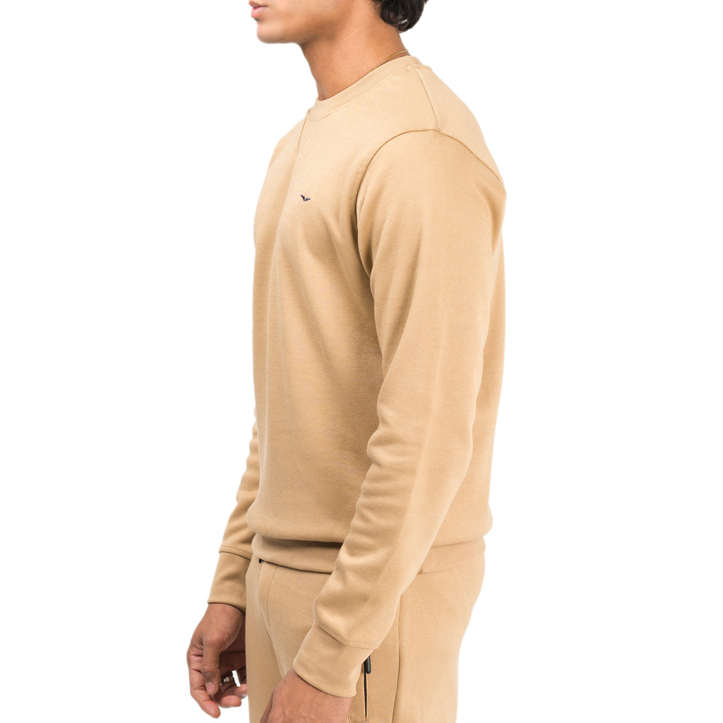 Ribbed Khaaki Sweatshirt