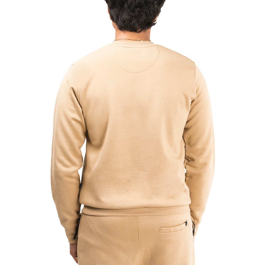 Ribbed Khaaki Sweatshirt