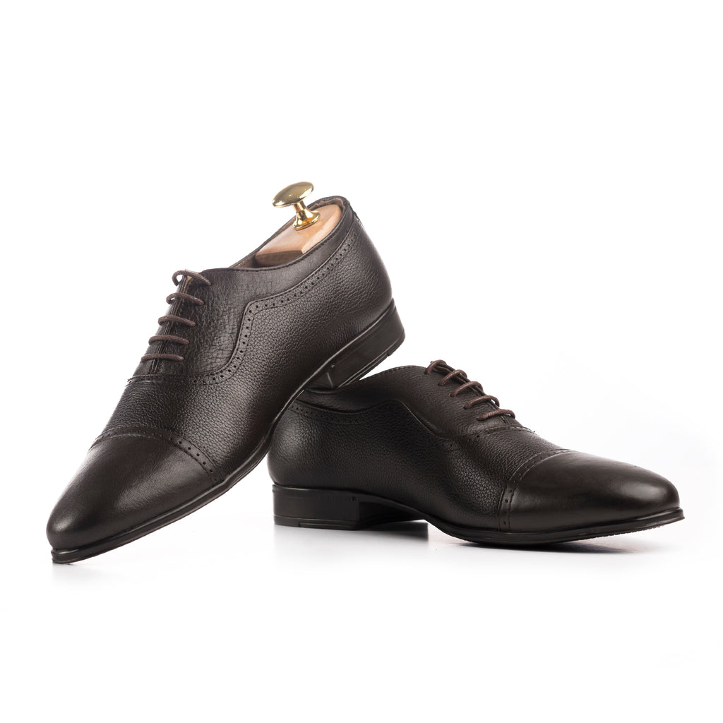 Classic Cap-Toe Oxfords - Dark Brown