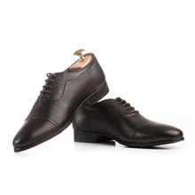 Load image into Gallery viewer, Classic Cap-Toe Oxfords - Dark Brown