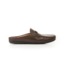 Load image into Gallery viewer, Luxe Grain Leather Horsebit Mules - Brown