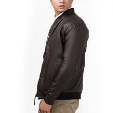 Load image into Gallery viewer, Double Collar Rexine Jacket-Brown
