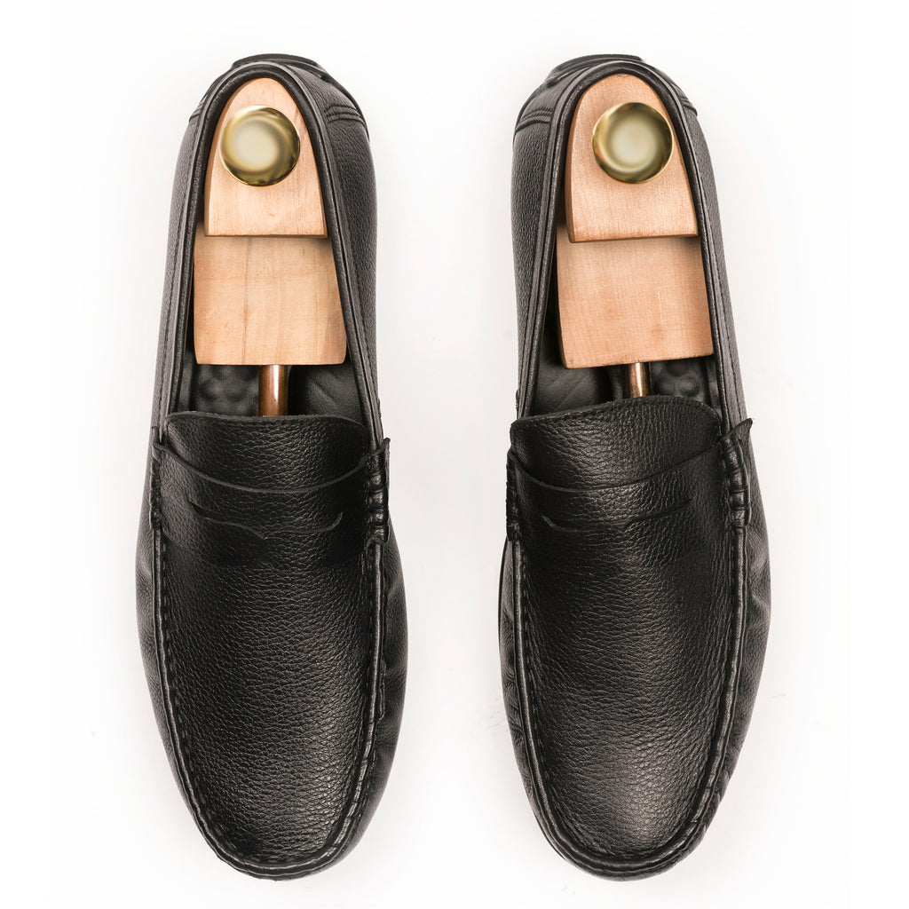 Premium Penny Moccasins - Black