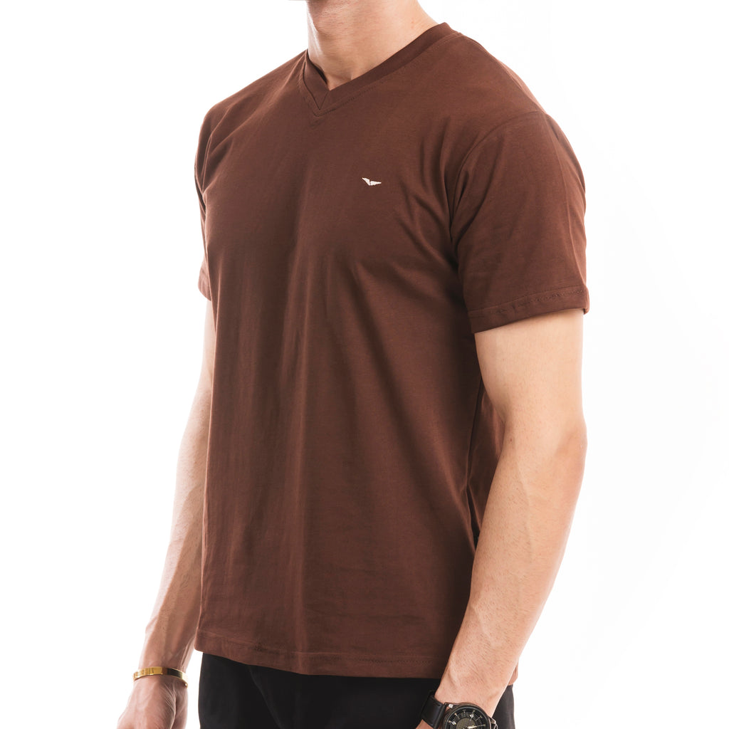 Urban V-Neck T-shirt - Brown