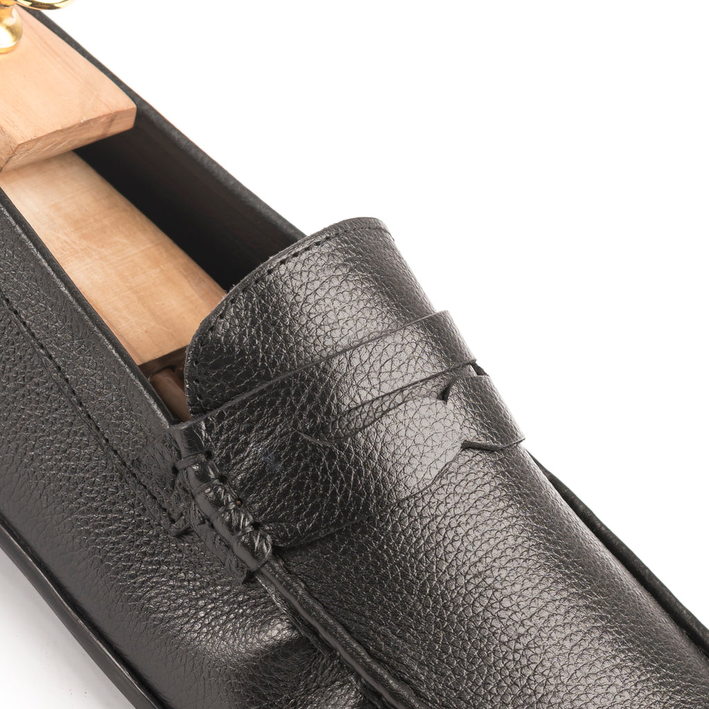 Premium Penny Moccasins - Black