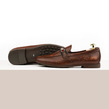 Load image into Gallery viewer, Regal Horse-Bit Buckled Loafers - Brown