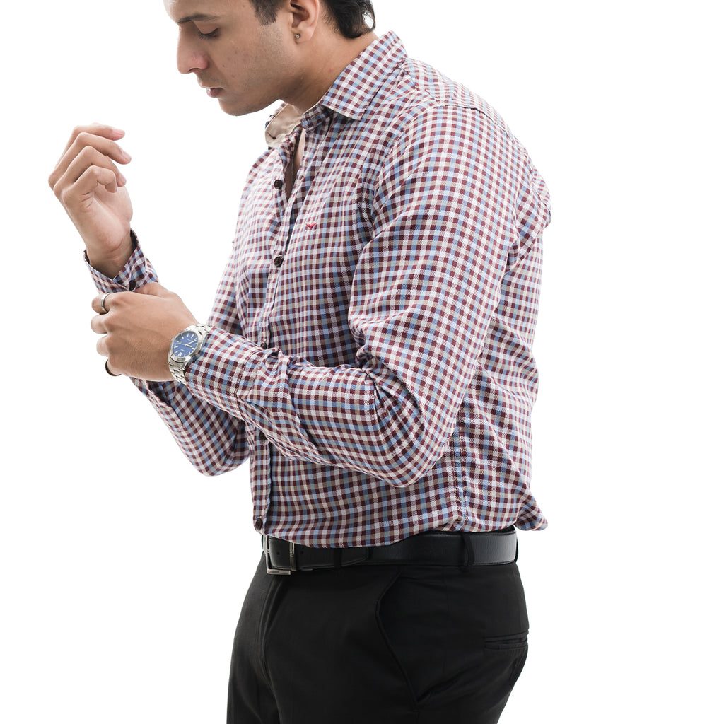Multi coloured Gingham Casual Shirt