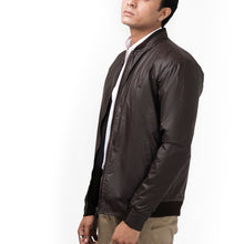 Load image into Gallery viewer, Double Collar Rexine Jacket-Brown