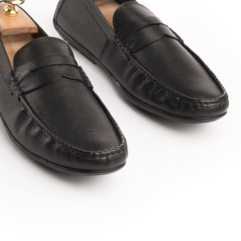 Premium Penny Moccasins - Black