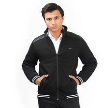 Load image into Gallery viewer, Contrast Ribbed Jacket-Black