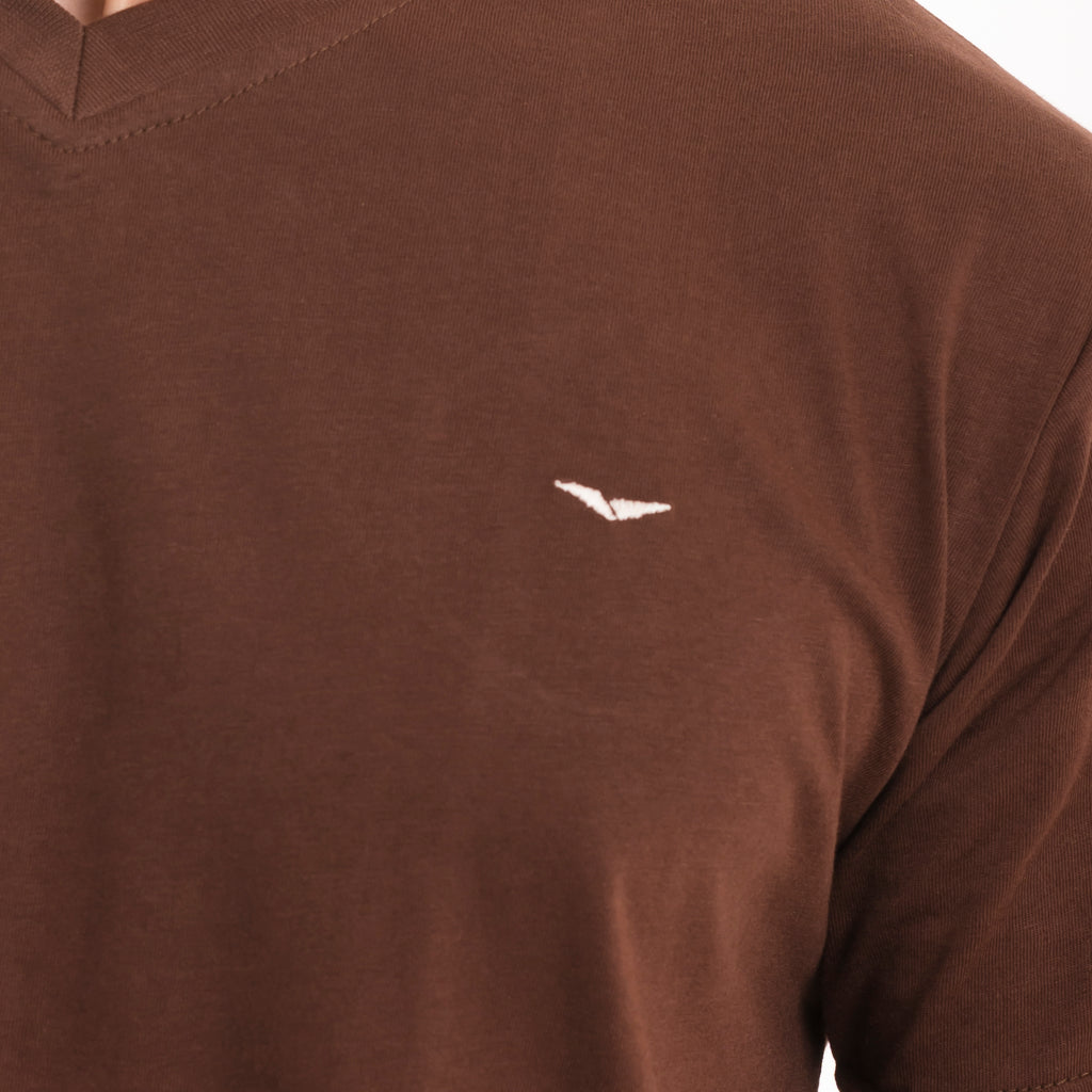 Urban V-Neck T-shirt - Brown
