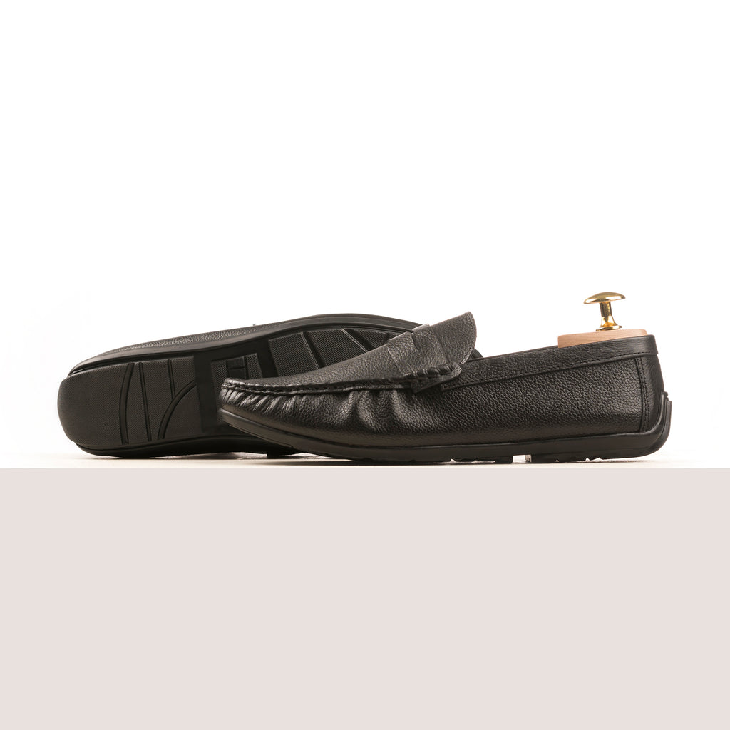 Premium Penny Moccasins - Black