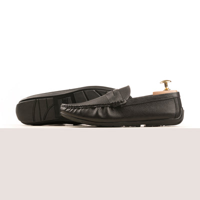 Premium Penny Moccasins - Black