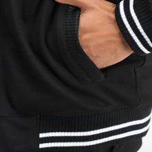 Load image into Gallery viewer, Contrast Ribbed Jacket-Black