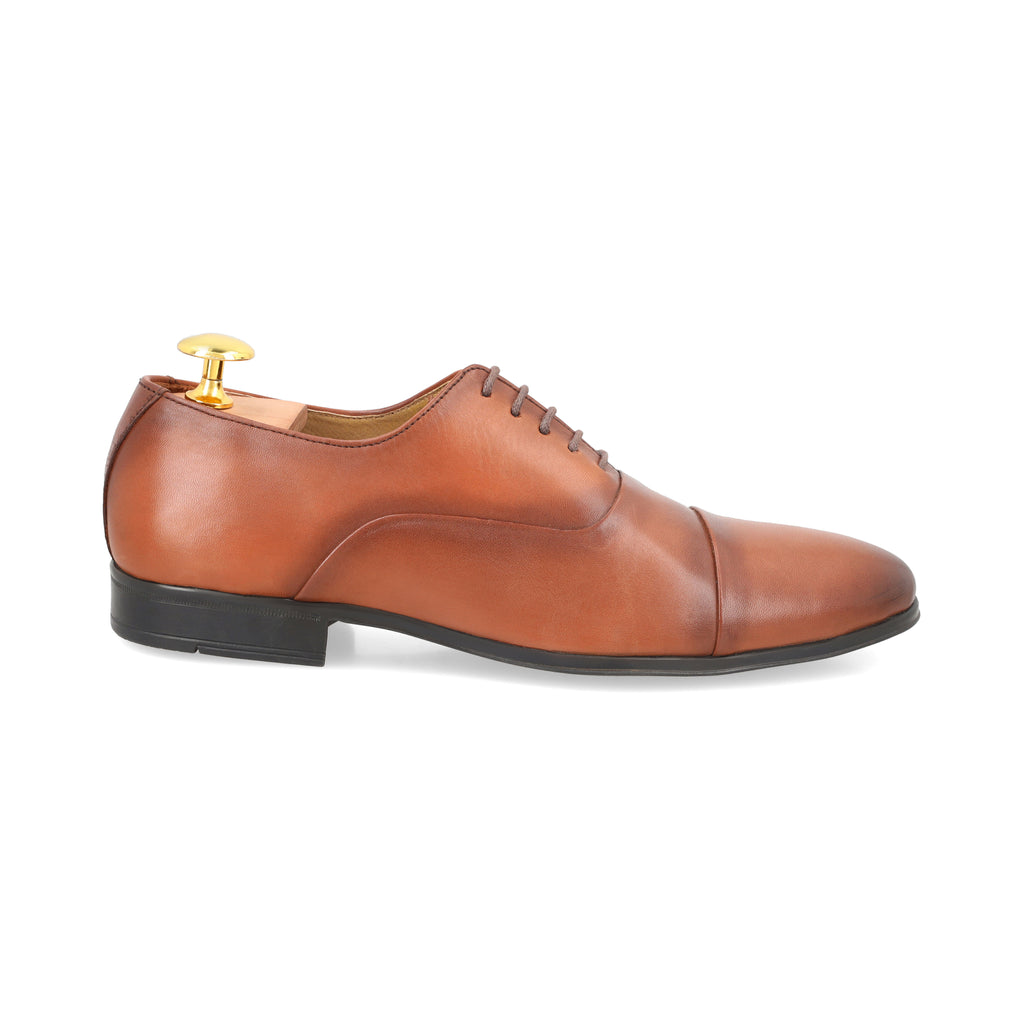 Classic Leather Oxfords - Tan