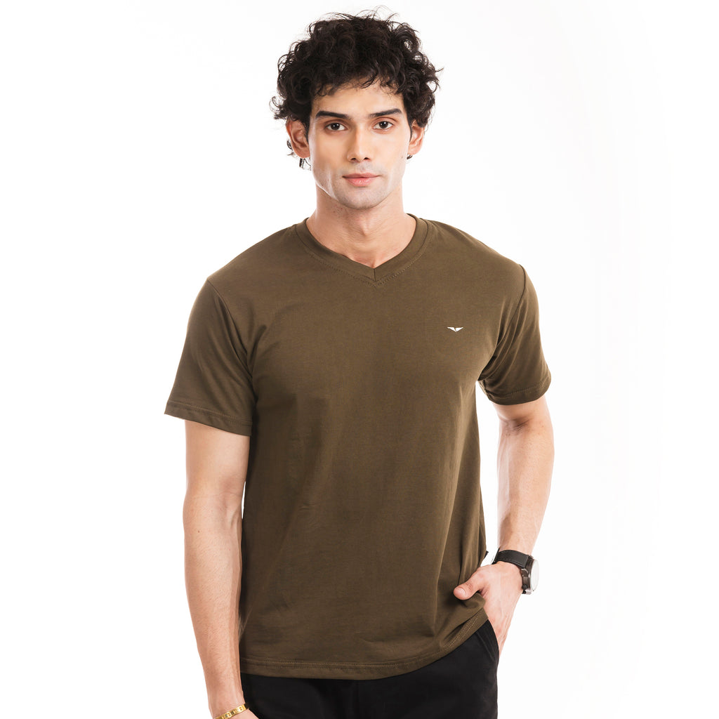 Urban V-Neck T-shirt - Olive