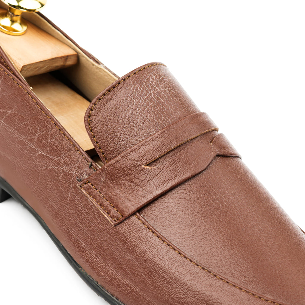 Full Grain Comfort Loafers - Tan