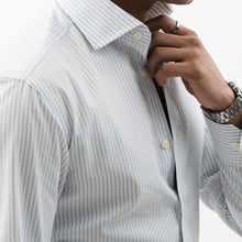 Load image into Gallery viewer, Bengal-striped White Formal Shirt