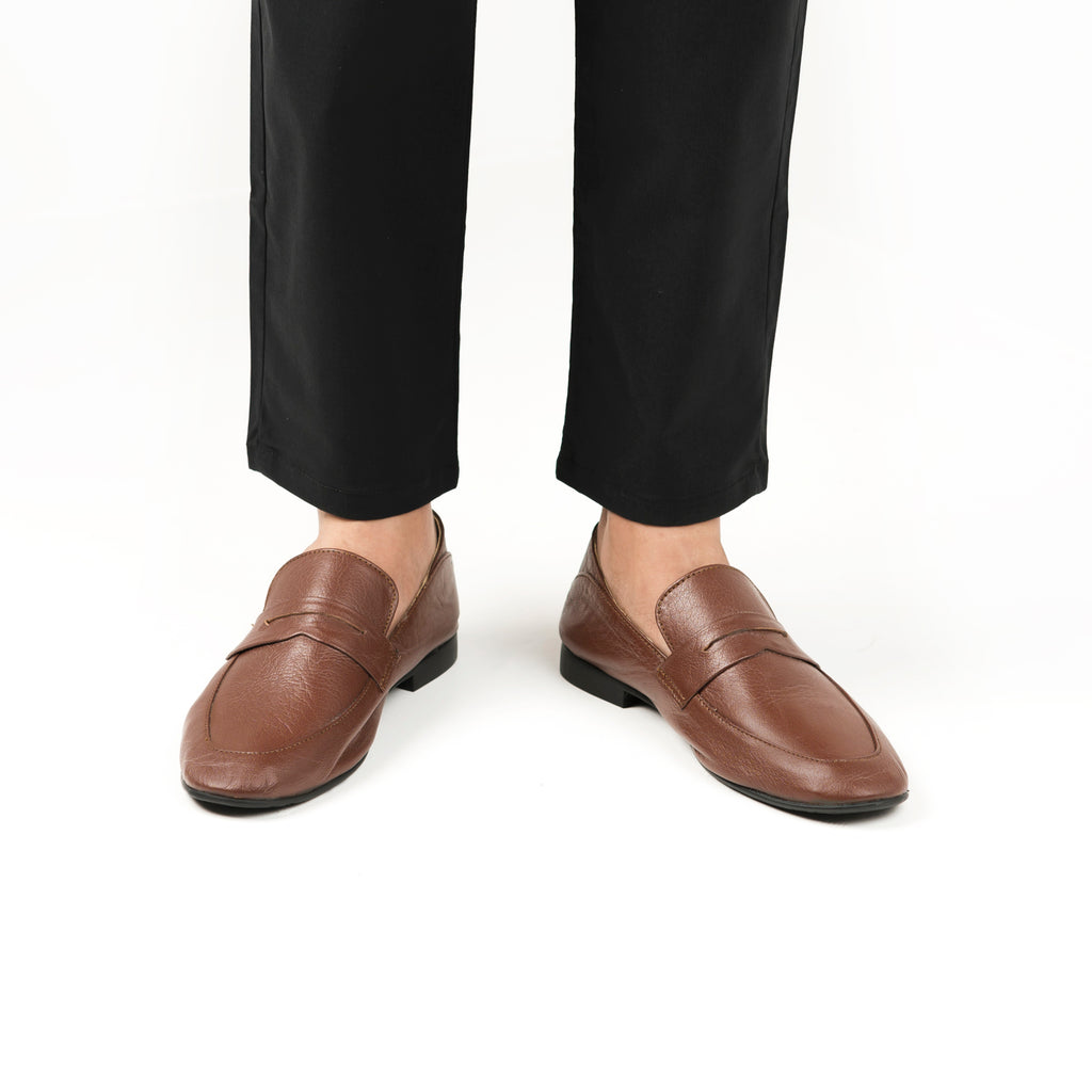 Full Grain Comfort Loafers - Tan